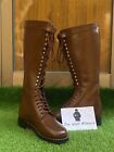 Wwii French militry officer riding bootS ,long laces boots, All sizes Available