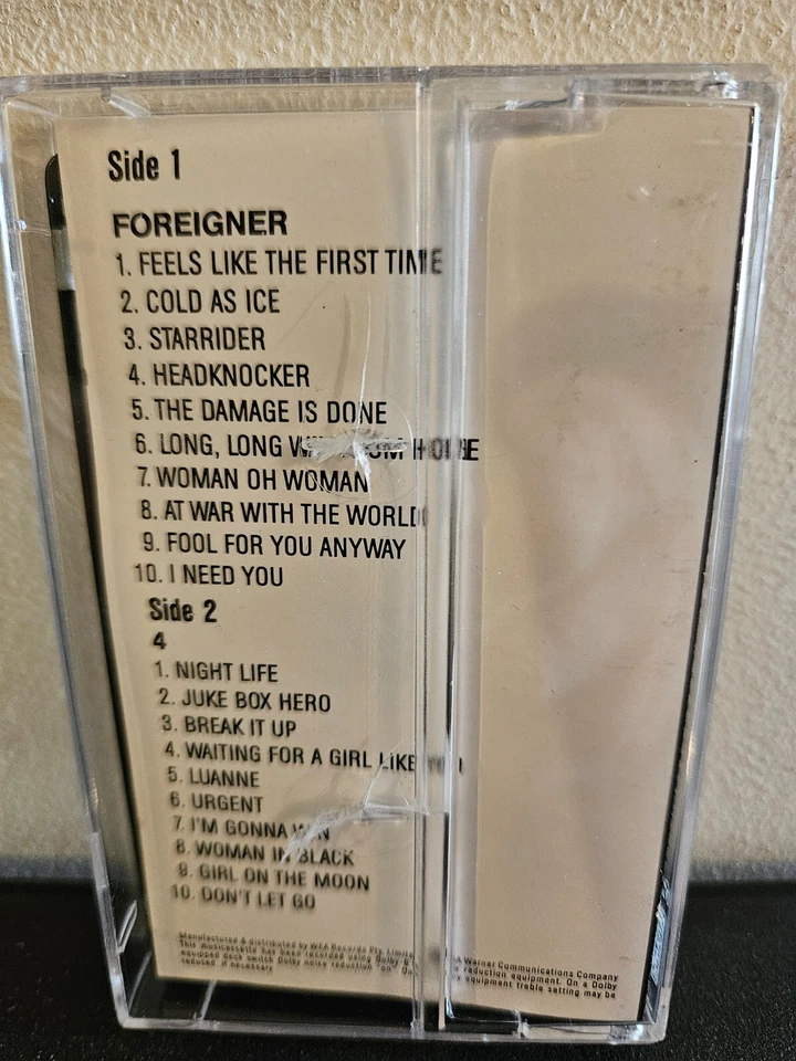 FOREIGNER Foreigner + 4 1987 CASSETTE TAPE LOU GRAMM 2 ALBUMS ON ONE TWO ON ONE - Image 4 of 4