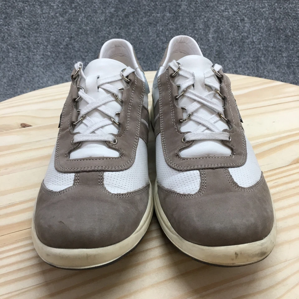 Mephisto Zapatos Mujer 10 Tenis Informales Cuero Multicolor Con Cordones Punta Redonda Foto 3 de 4