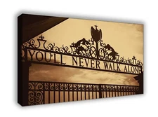 Liverpool Shankly Gates Canvas Wall Art Decor Liverpool Gift Anfield Man Cave