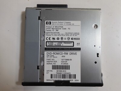 HP COMPAQ 361890-9C0 DW-224E-B59 1977098B-59 24X10X24X8X CD & DVD-ROM Drive