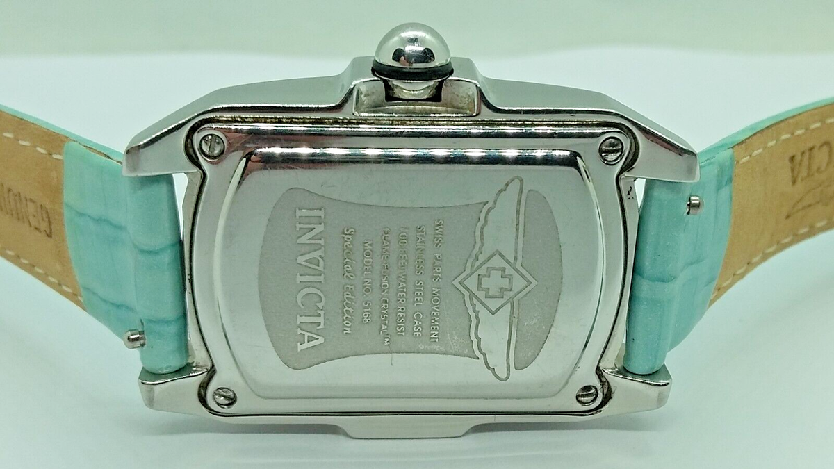 Vintage Invicta Lupah 5168 with MOP dial.  29MM Swiss Ronda 763 movement Vintage Invicta Lupah Silver Tank Watch Mother of Pearl Mop  main image 3