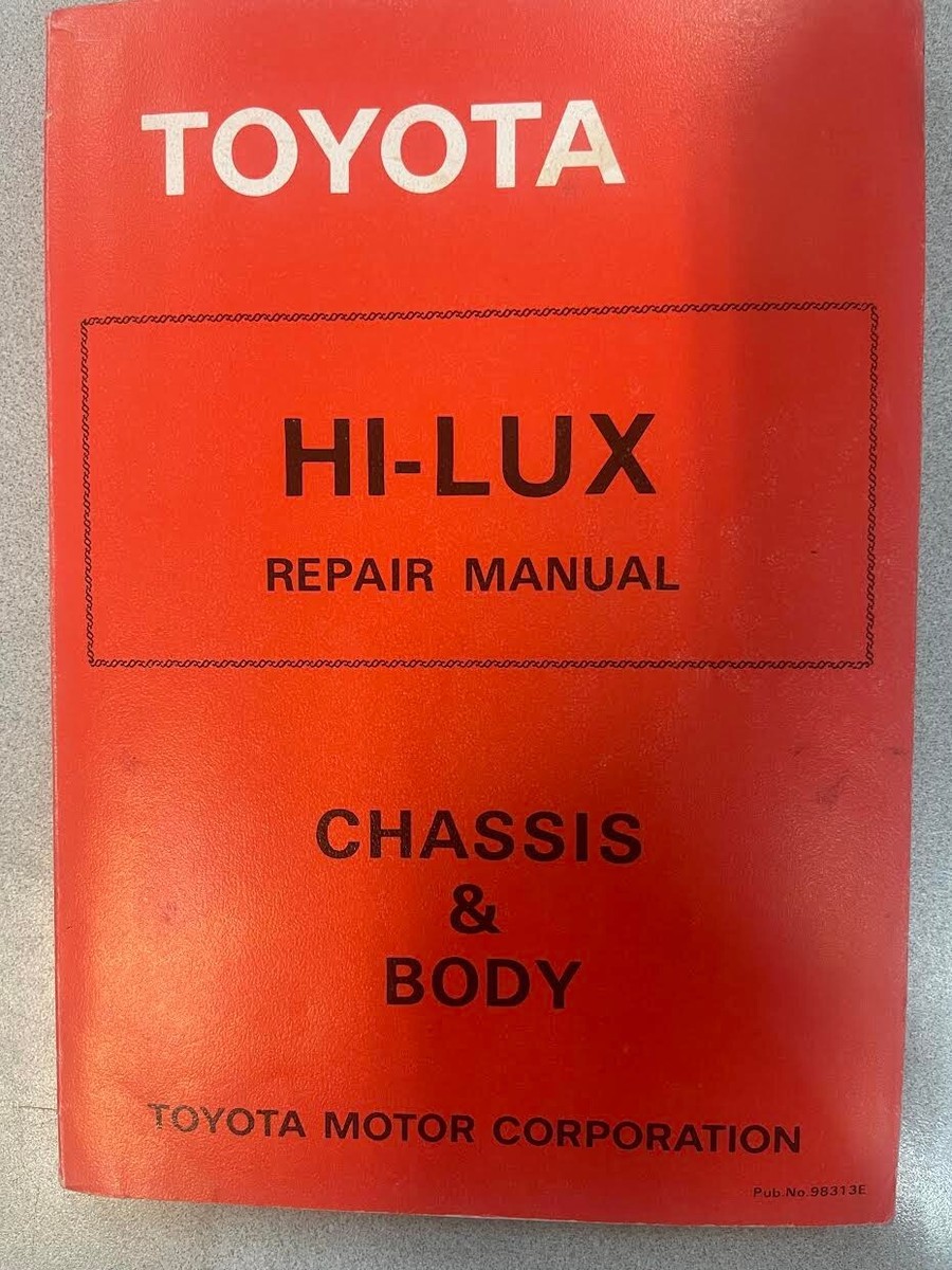 Toyota HI-LUX Truck Repair Shop Service Manual 98313E RN 30 Series