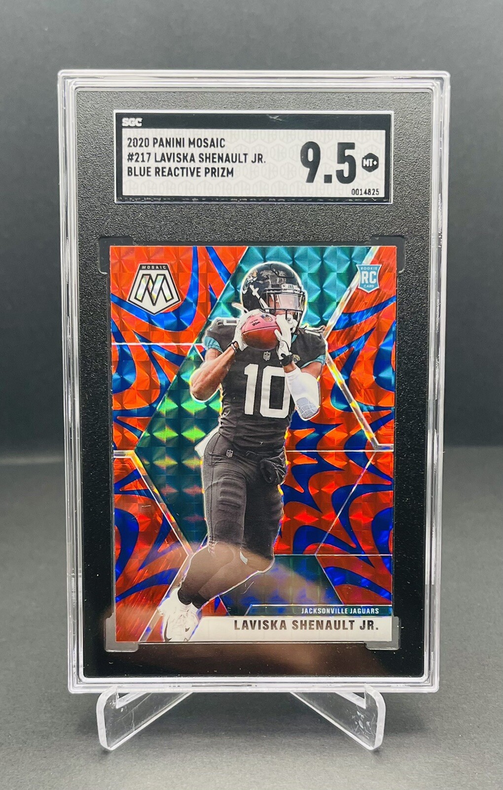 2020 Mosaic Blue Reactive Laviska Shenault Rookie Card #217 SGC 9.5 MINT