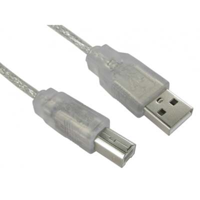1m 1,8m 3m 5m USB 2.0 Typ A Stecker auf Typ B Stecker Druckerkabel - Klar