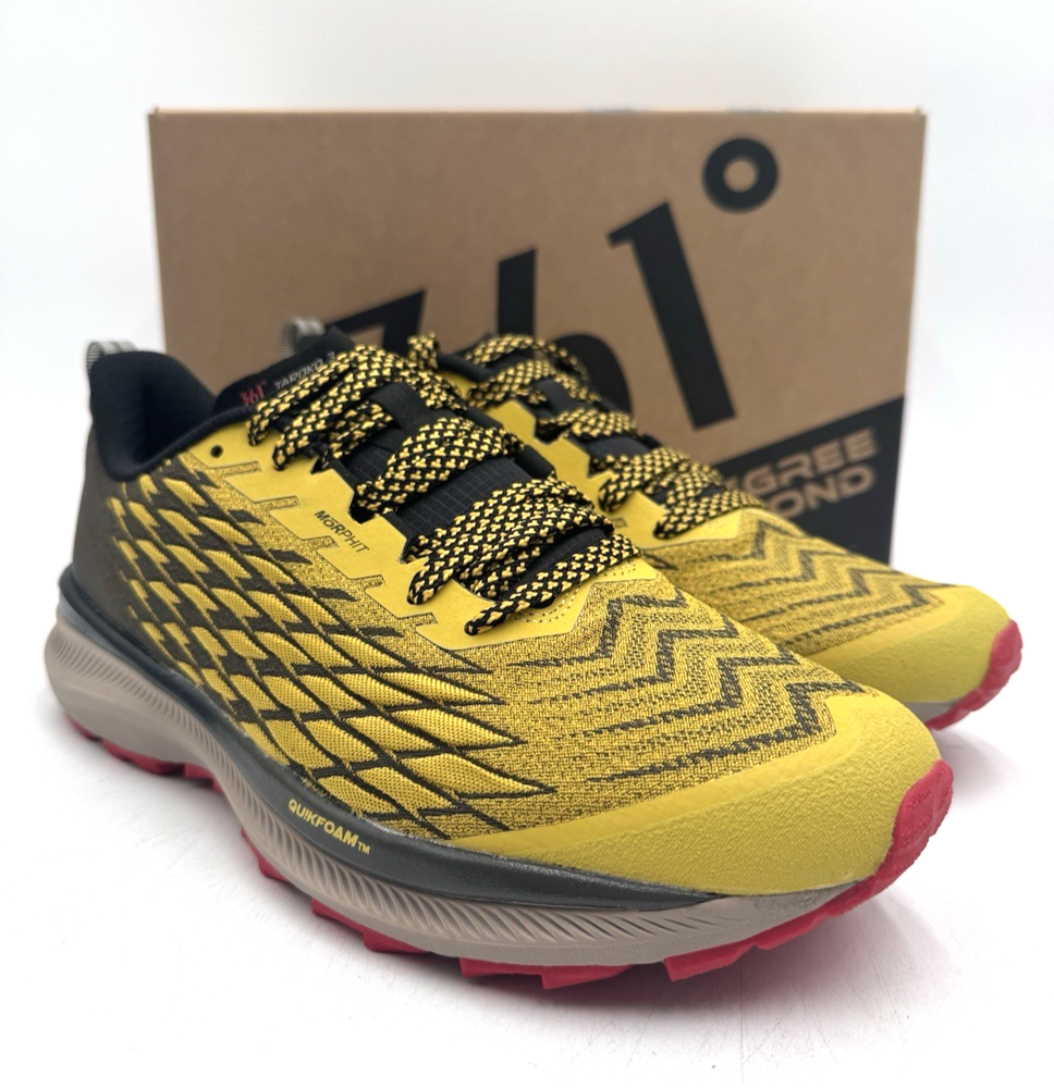 361 Degrees Taroko 3 Men's Gold/Green Athletic Sneaker - Multiple Sizes