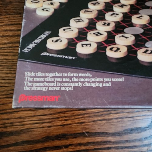 Vintage Wordsearch The Game of Finding Words Board Game Pressman '88 Wood Pieces - Picture 7 of 8