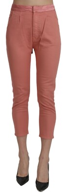 CYCLE Pants Cotton Old Rose High Waist Skinny Cropped Trouser s. W28 RRP $350