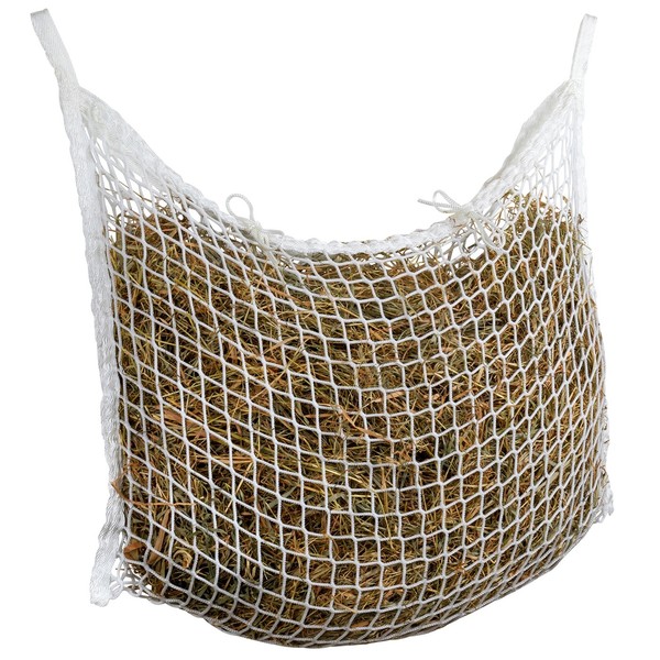 Heunetz Rechteckig 120X90Cm Weiß Engmaschig 3X3Cm Heusack Futtersack Futternetz-image