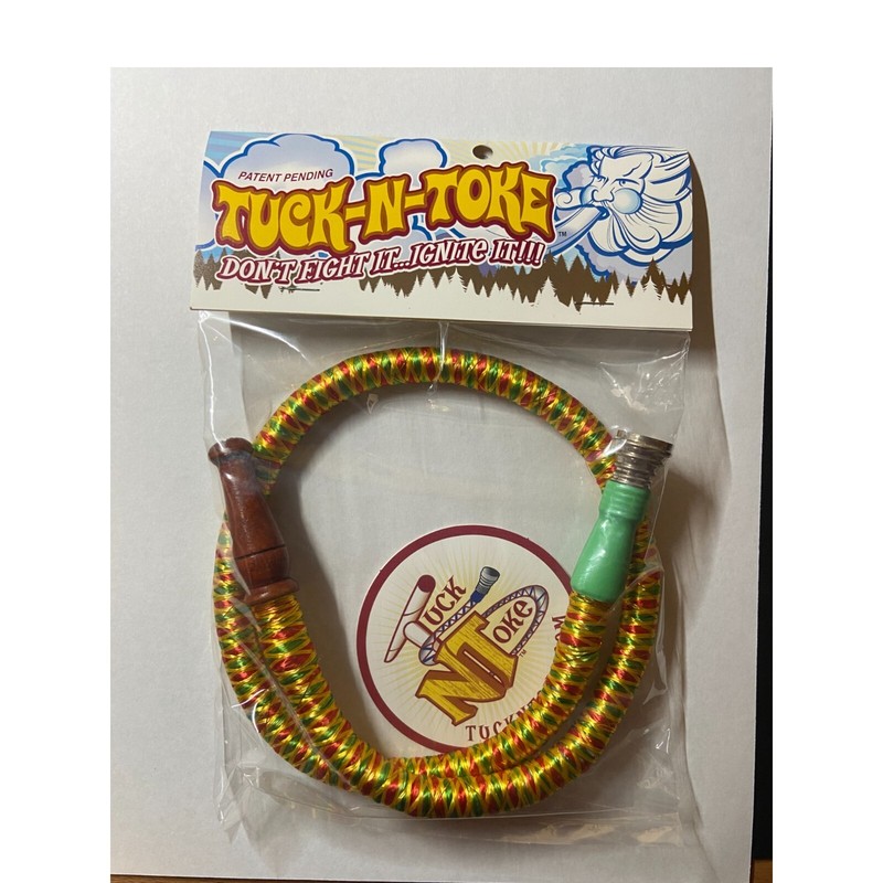 Tuck-N-Toke Wind Resistant Smoking Pipe w/Windproof Bowl and Free Screens NOS
