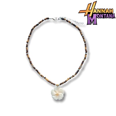    Handmade Miley Cyrus beaded sea shell necklace Inspired from Hannah Montana