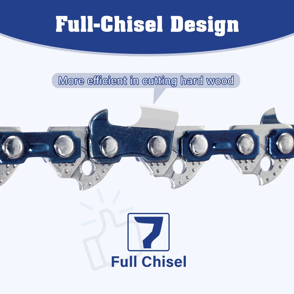 16" inch Chainsaw Chain Blade 3/8L .043" 55DL FULL-CHISEL for Stihl ...
