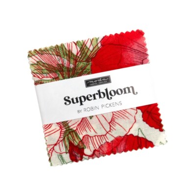 Moda Stoffe Mini Charm Pack - Superbloom von Robin Pickins - 2 1/2 Ins Quadrate