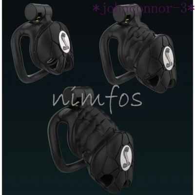 V8.0 Cobra Chastity Cage Male Cb Lock with 4 Size Rings Anti Cheating Device
