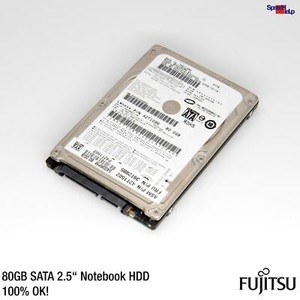 FUJITSU MHZ2080BH 80GB 6.35CM 2.5" SATA NOTEBOOK LAPTOP HDD FESTPLATTE HARD DISK
