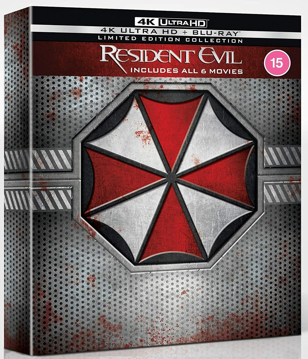RESIDENT EVIL 1-6 COMPLETE COLLECTION BOX SET 12 DISC 4K UHD + BLU