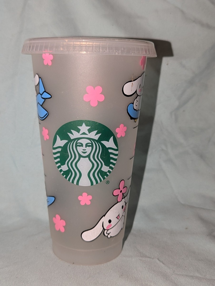 Starbucks Reusable Custom Vinyl Iridescent Cinnamoroll Cold Cup 24