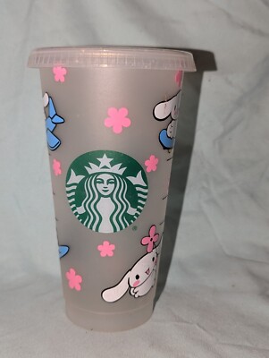 Starbucks Reusable Custom Vinyl Iridescent Cinnamoroll Cold Cup 24