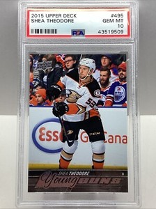 2015 UPPER DECK SHEA THEODORE YOUNG GUNS #495 RC PSA 10 GEM MT