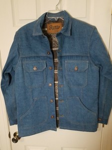 blue jean wool jacket