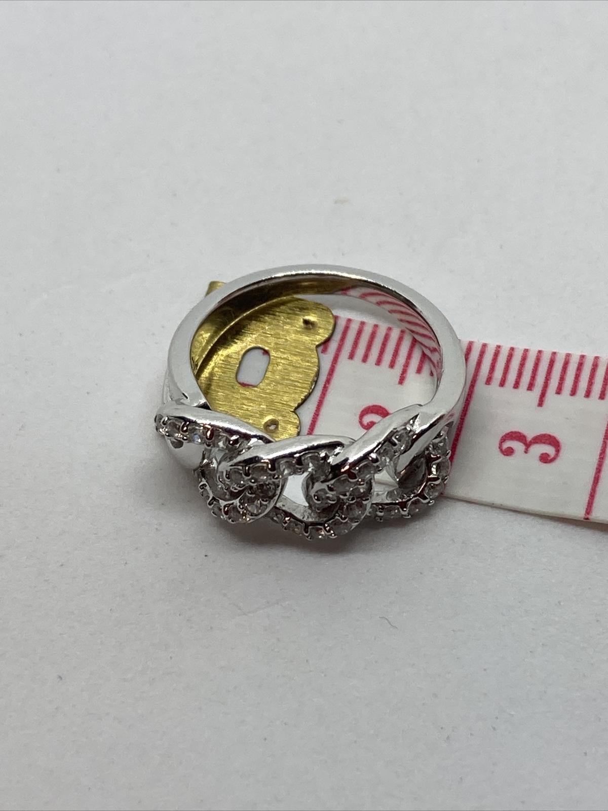 Sterling Silver Polished Three Interlocking Cz Ci… - image 7