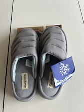 Dearfirm Unisex Memory Foam Gray Slippers Size S 5-6
