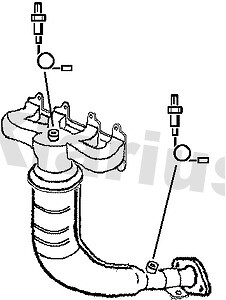 Klarius catalyst type approved with pipe fits Ford fiesta ka 1.3 00-02 322009