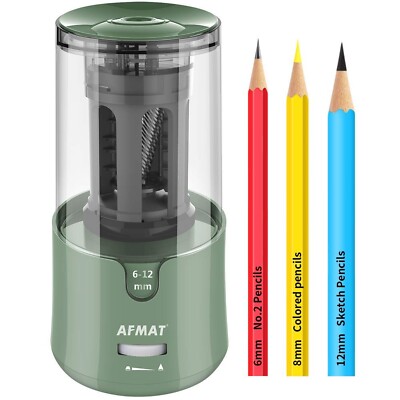 AFMAT Electric Pencil Sharpener, Auto Stop, Super Sharp & Fast, Electric Penc...