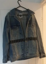 New Ragged Priest Dolls Kill Denim Jacket Coat Size 12/14 Oversized Blue *rrp£99