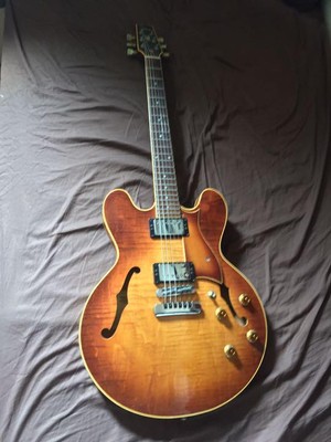 Electric Guitar Heritage H-540 ALM SB Semi-Hollow Sunburst Limited 