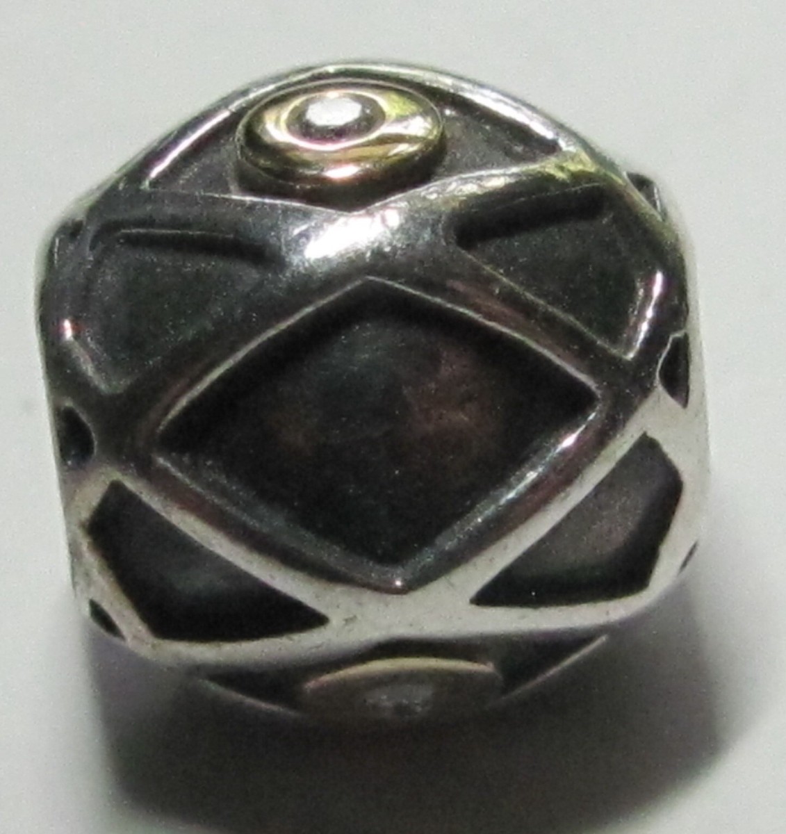 Pandora チャーム　14K  925 Pandora 14kt Gold Lucky in Love Retired Charm Spacer ALE 585