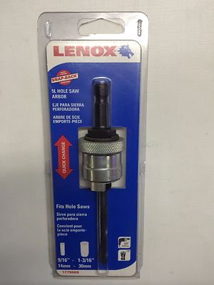 LENOX 1779669 Arbor With Pilot Drill, Snap Back, 5L | eBay