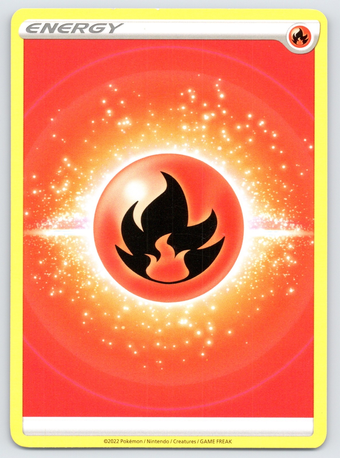 Pokemon TCG Fire Energy 2022 Unnumbered Basic Energy Card