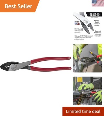 Alloy Steel Cutting and Crimping Tool for Precision Electrical Work - USA Made