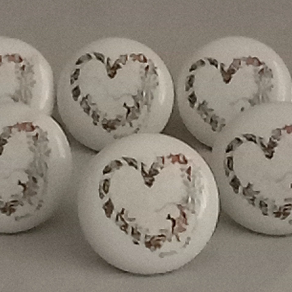 Cintas Corazón Flores Azul Rosa Cajón Gabinete Tirador Perilla 10 Piezas De Colección HOL 1989 Foto 2 de 4