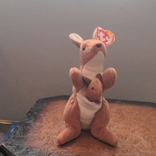Ty Beanie Babies Original Kangaroo with Joey Plush, Ages 3 , 3-11 Years