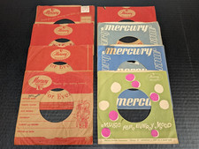 Lot of 8 Vintage Mercury Records 45 RPM 7" Company Sleeves for Rock Jazz Soul
