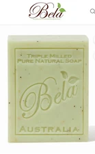 Bela Lemon Myrtle Parfum Natural Organic Plant-Based Bar Soap Made In Australia