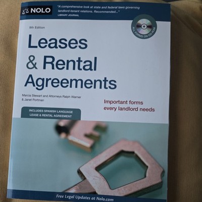 Leases and Rental Agreements Ralph, Portman, Janet, Stewart, Marc NEW w/ CD NICE
