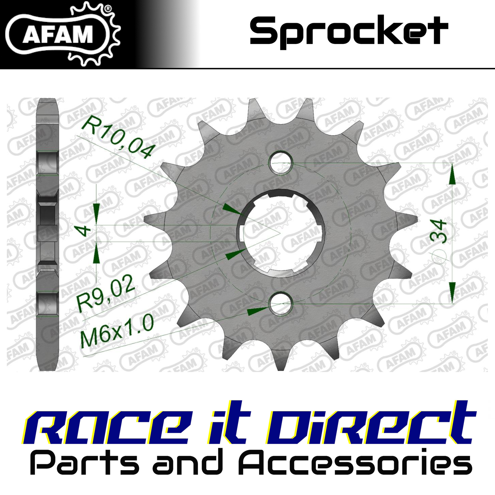 Sprocket for AJP PR4 200 Enduro 2010-2011 16T Front AFAM