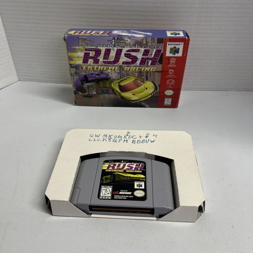 San Francisco Rush Extreme Racing (Nintendo 64, 1997) Missing Manual - tested - Picture 1 of 11