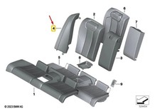 BMW M2 G87 Rear Seat Lateral Trim Panel Left 52205A04707 NEW GENUINE