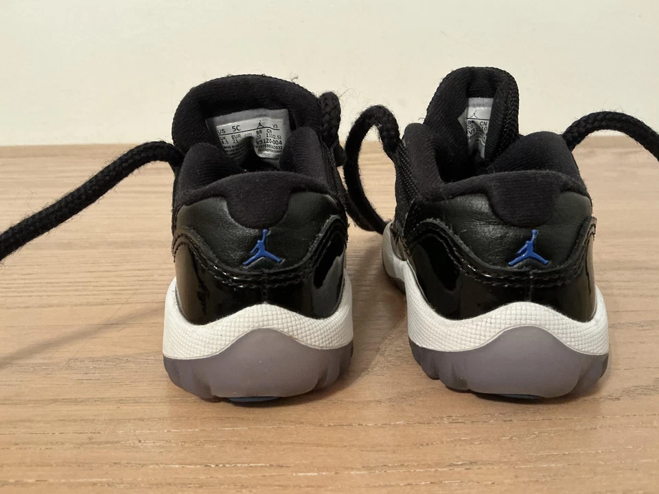 Air Jordan 11 Shoes Toddler Size 5C Lot of 2 Black Space Jam White Legend Blue - Image 3 of 4