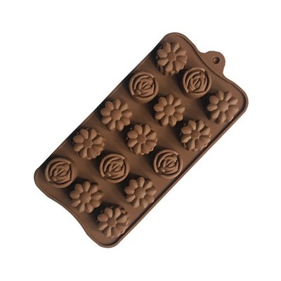 Multi-Pattern Silicone DIY Flower Chocolate Cake Soap Baking Biscuit Tray Mold S