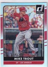 MIKE TROUT /41 DONRUSS SEASON STAT LINE PARALLEL ANGELS #83 2016 16 PANINI