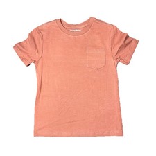 Tommy Bahama Brown Tan Pocket Short Sleeve Boys Shirt NWOT Small 5/6