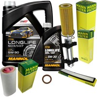 Inspektionspaket 6L Mannol Longlife 5W-30 FüR BMW E46 320D 318D 320Td 318Td 320