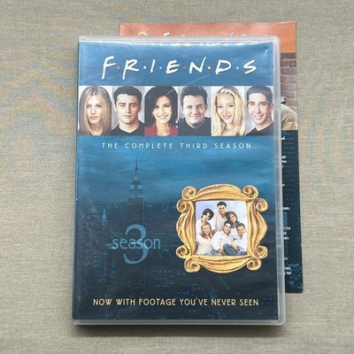 Friends: Season Three (3) (DVD 4-Disc 1997) W/ Insert Sitcom Jennifer Aniston +