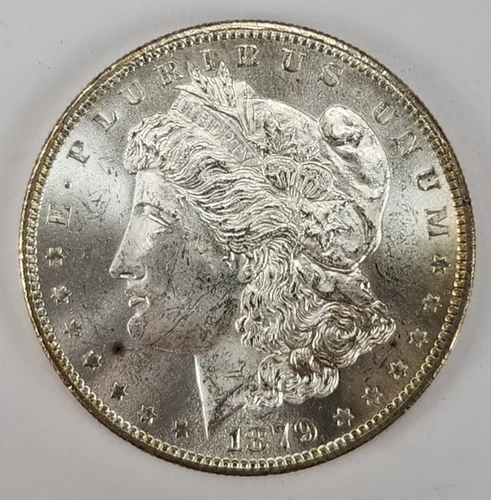1879 S Morgan Silver Dollar   $1 Coin Almost Uncirculated San Francisco