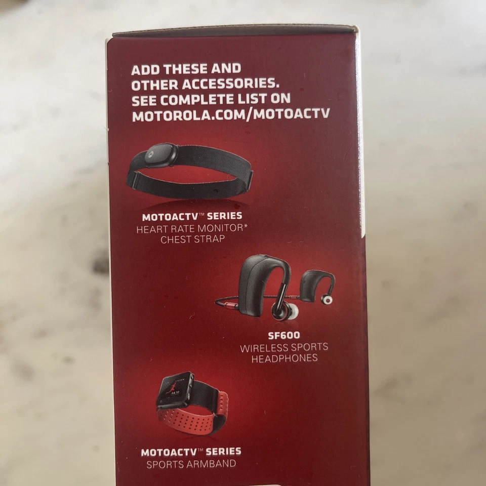 Motorola MOTOACTV 8 GB GPS Reloj Deportivo Reproductor MP3 + Correa Deportiva NUEVO Foto 3 de 4
